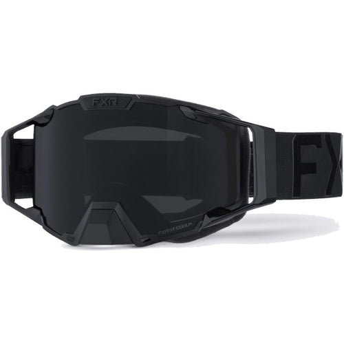 Lunettes de Motoneige Pilot Noir Ops incliné de face