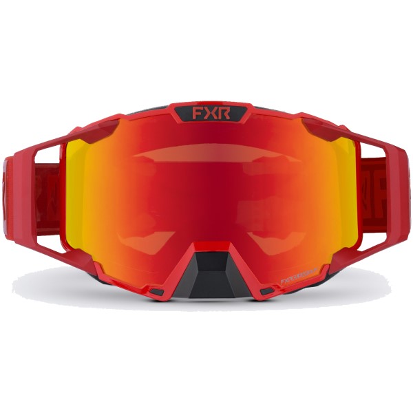 Lunettes de Motoneige Pilot Rouge de face