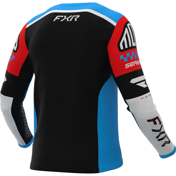 Chandail de Motocross Podium Gladiator 26.5 | Turquoise, de dos