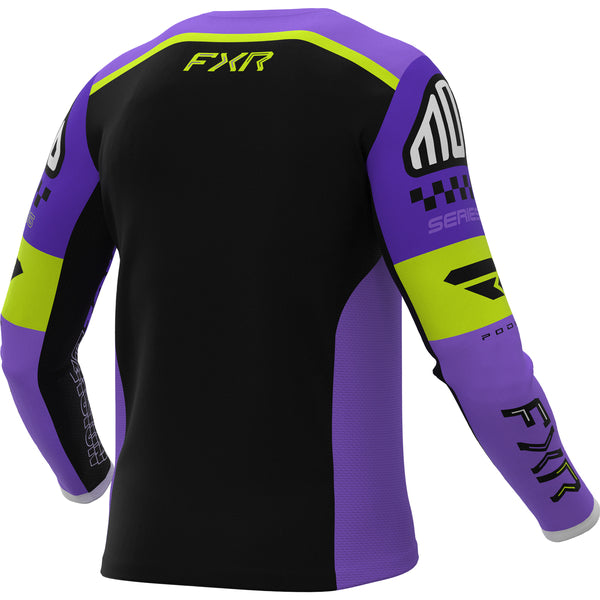 Chandail de Motocross Podium Gladiator 26.5 | Mauve/Noir, de dos