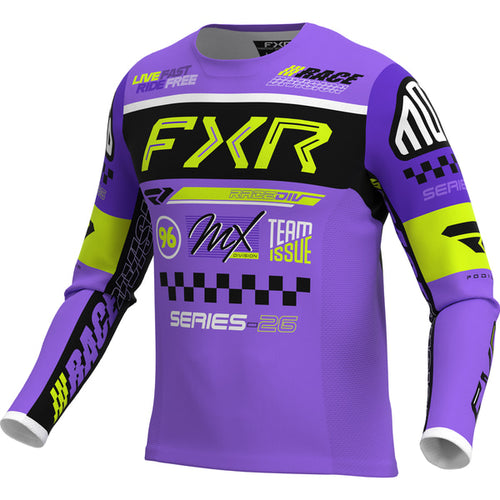 Chandail de Motocross Podium Gladiator 26.5 | Mauve/Noir, de face