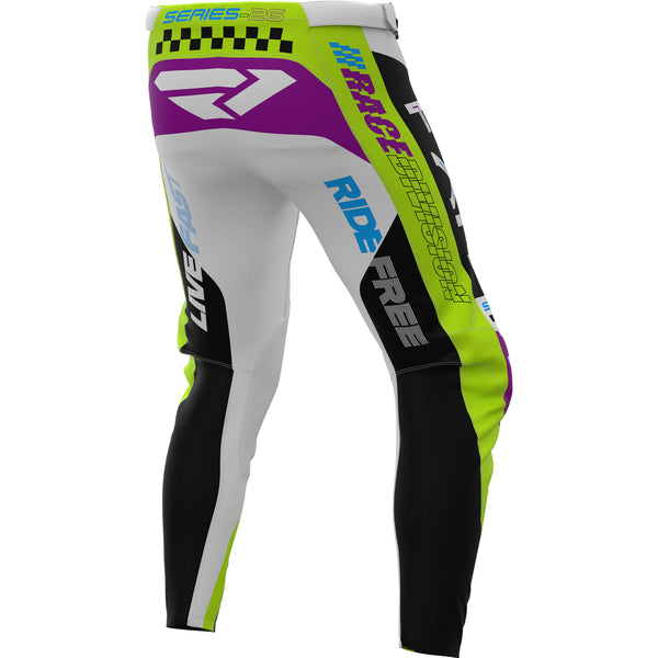 Pantalon de Motocross Podium Gladiator 26.5 | Blanc, de dos