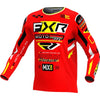 Chandail de Motocross Podium Gladiator Rouge/Jaune incliné de face