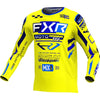 Chandail de Motocross Podium Gladiator Jaune/Bleu incliné de face