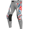 Pantalon de Motocross Podium Gladiator Gris/Rouge incliné de face