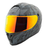 Casque Intégral de Moto RKT200 Hardcore Canadian Gris, de face