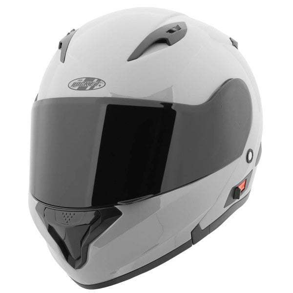Casque Modulaire de Moto RKT 300 Series Gris, de face
