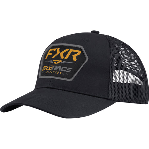 Casquette Race Division Noir/Or, de face
