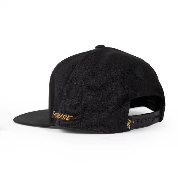 Casquette Record/Fasthouse/noir, arrière