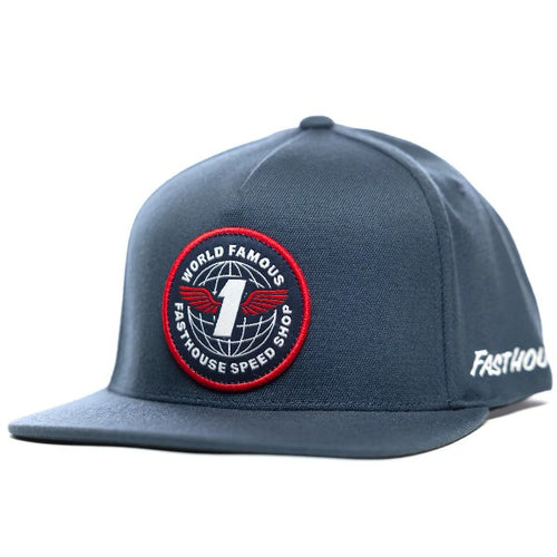 Casquette Renown/Fasthouse/bleu de face