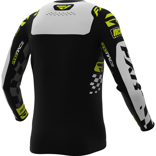 Chandail de Motocross Revo Dayota MX 26.5 Haute-Visibilité/Noir, de dos