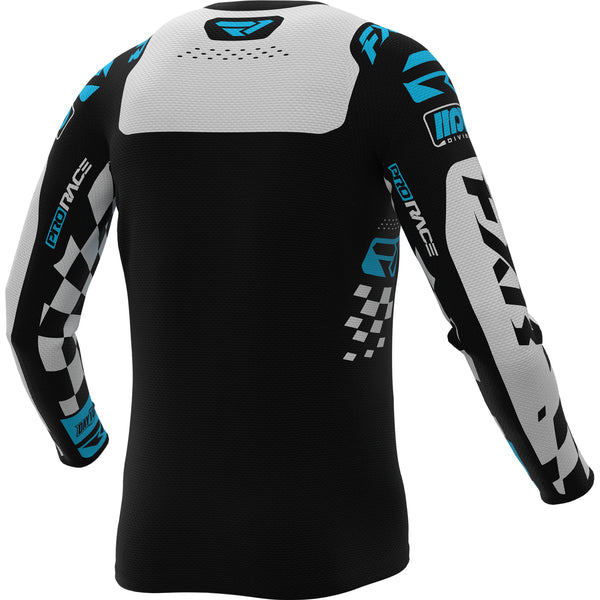 Chandail de Motocross Revo Dayota MX 26.5 Blanc/Bleu, de dos