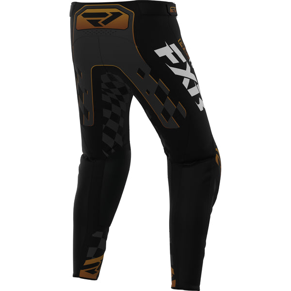 Pantalon de Motocross Revo Daytona MX 26.5 Noir/Brun, de dos