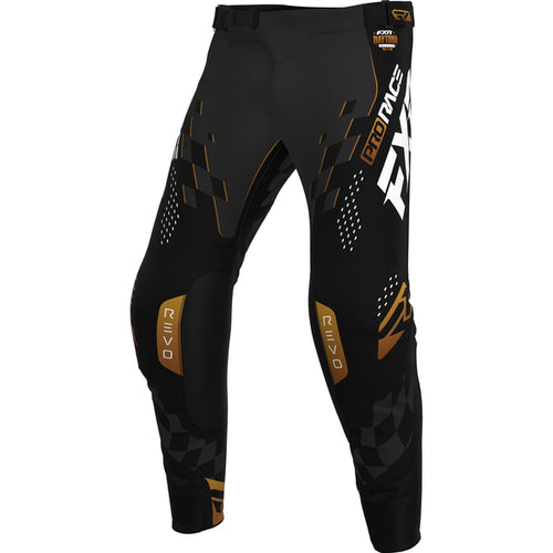 Pantalon de Motocross Revo Daytona MX 26.5 Noir/Brun, de face