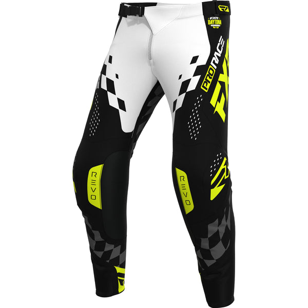 Pantalon de Motocross Revo Daytona MX 26.5 Haute visibilité/Noir, de face