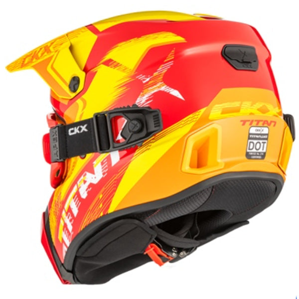 Casque Titan AMS Concordia - Lunettes Apex Incluse Orange, Dos