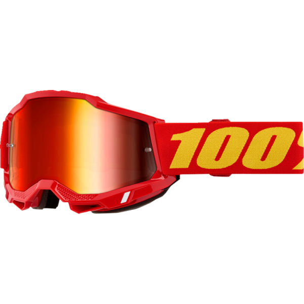 Lunettes de Motocross Accuri 2 à Lentille Miroir 100% rouge et jaune