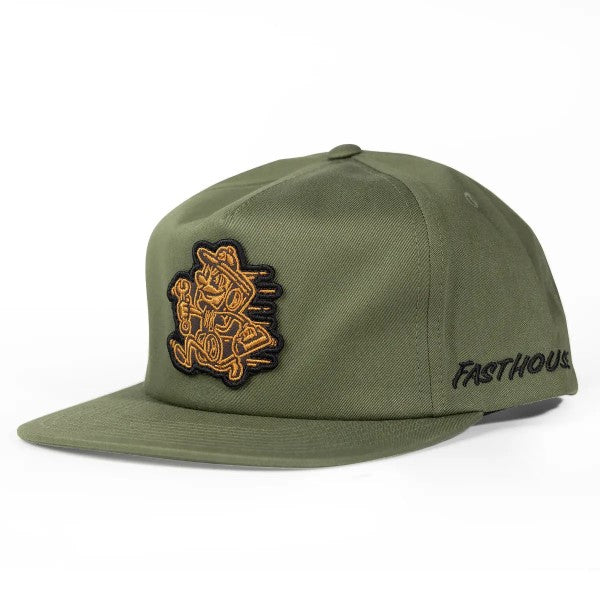 Casquette Runner/Fasthouse/Olive de profil