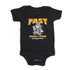 Pyjama Runner Onesie Bébé/Fasthouse/Noir, de face