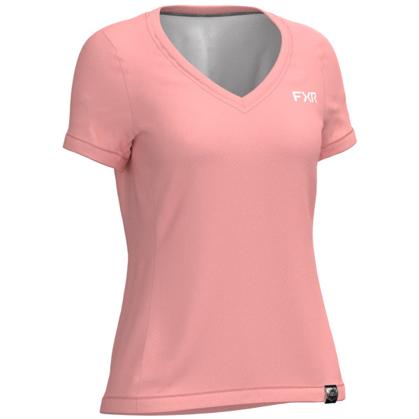 T-Shirt Rush Air UPF Femme FXR rose, de face