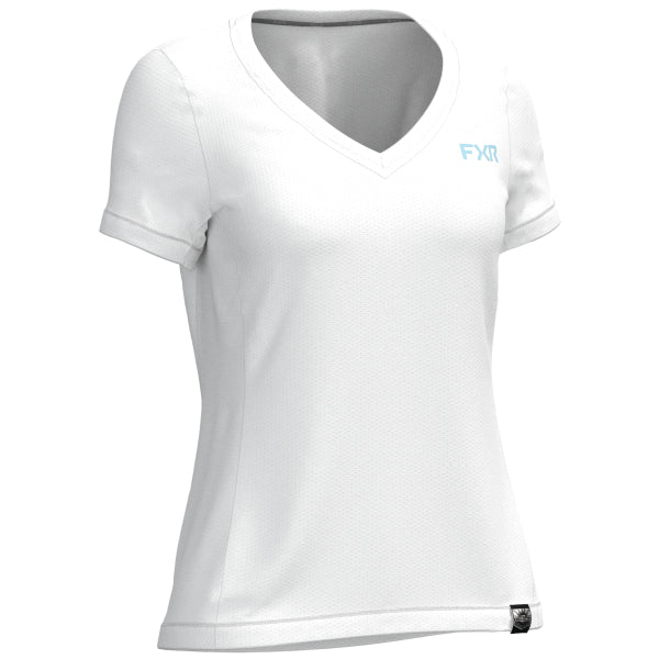 T-Shirt Rush Air UPF Femme FXR blanc, de face
