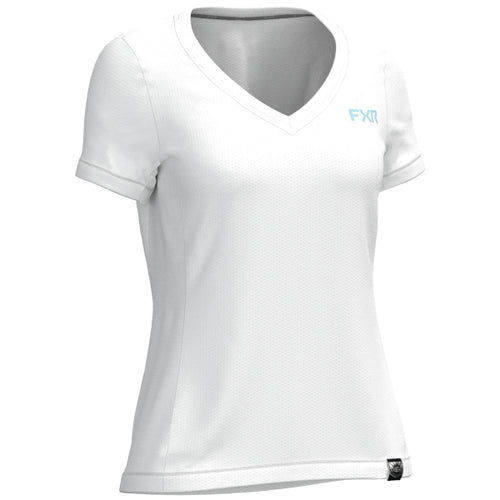 T-Shirt Rush Air UPF Femme FXR blanc, de face