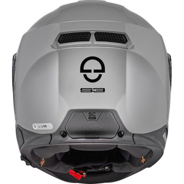 Casque de Moto Integral S3 S3 Gris Derrière