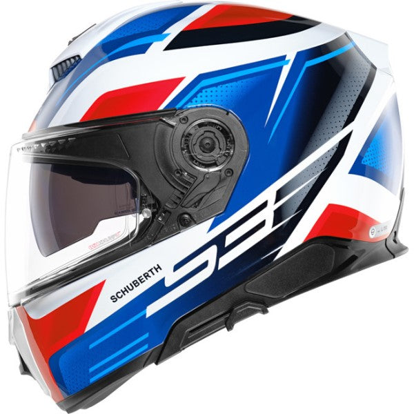 Casque de Moto Integral Storm S3 Bleu Gauche