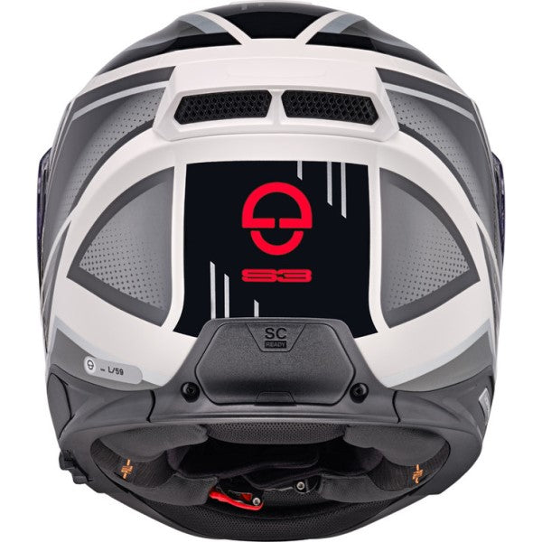 Casque de Moto Integral Storm S3 Gris Dos