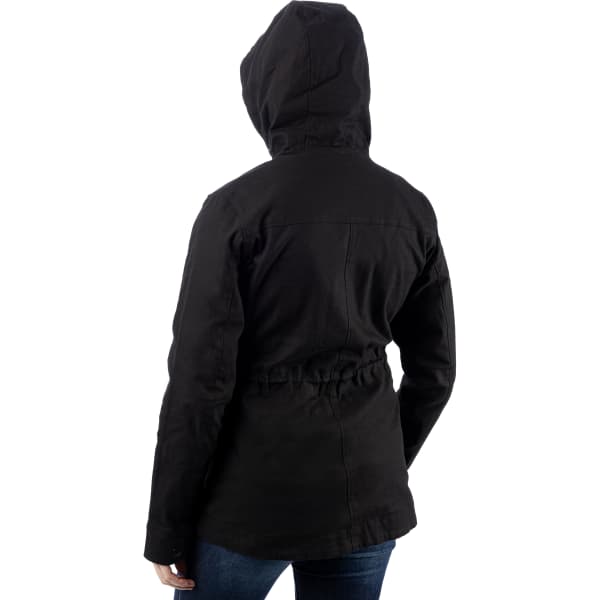 Manteau Ivy Canvas Femme Noir Dos