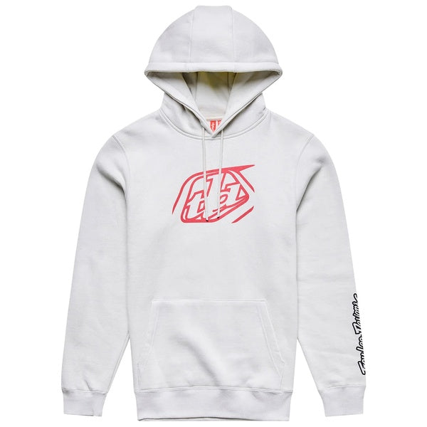 Coton Ouaté Badge Blanc/Rouge de face