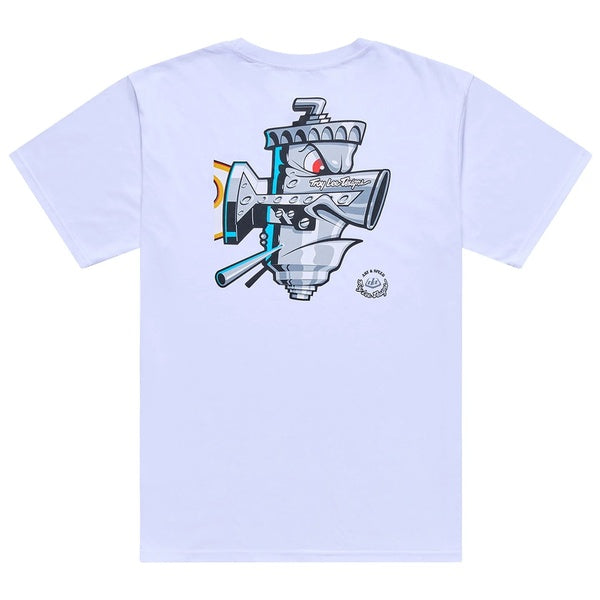 T-Shirt Carb Club Blanc de dos