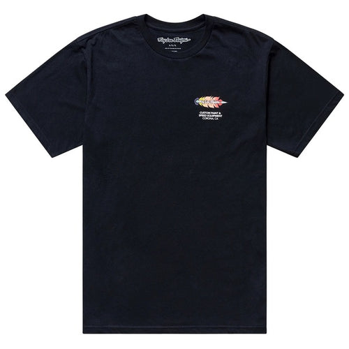 T-Shirt Feathers Junior Noir de face