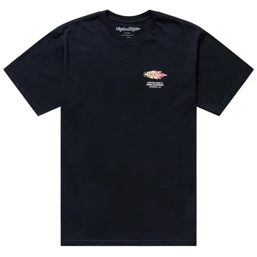 T-Shirt Feathers Noir, de face