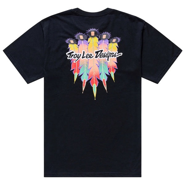 T-Shirt Feathers Junior Noir de dos