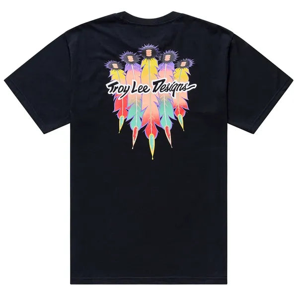 T-Shirt Feathers Noir, de dos