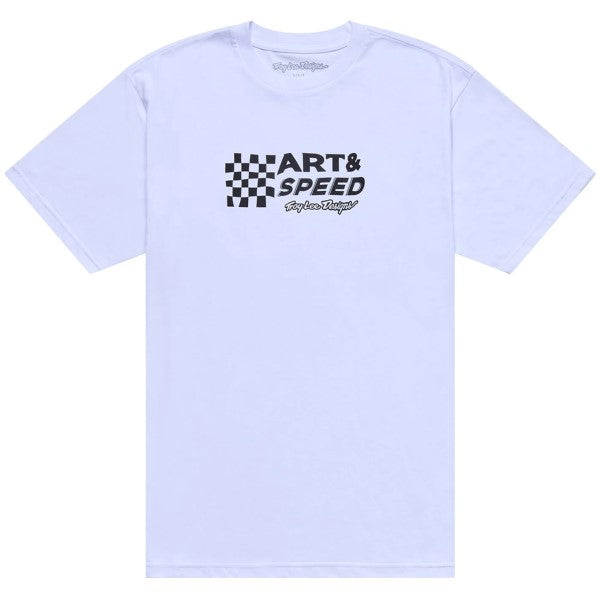 T-Shirt Finish Line Blanc de face