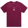 T-Shirt Flame2 Bordeaux de face