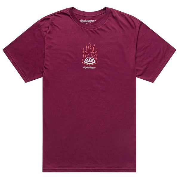 T-Shirt Flame2 Bordeaux de face