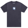 T-Shirt Portrait Noir/Carbone de face