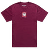 T-Shirt Portrait Bordeaux de face