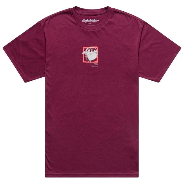 T-Shirt Portrait Bordeaux de face