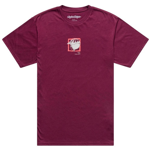 T-Shirt Portrait Bordeaux de face