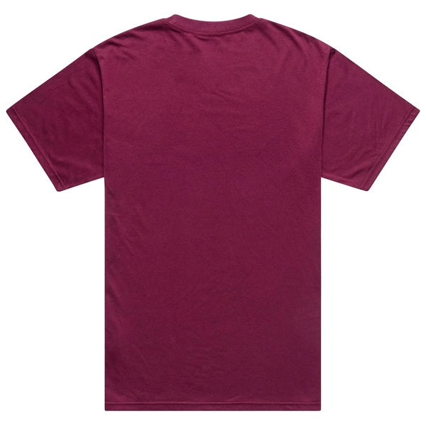 T-Shirt Portrait Bordeaux de dos