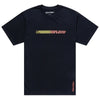 T-Shirt Stripes Noir de face