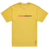 T-Shirt Stripes Jaune de face