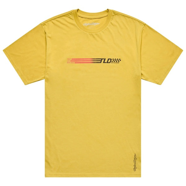 T-Shirt Stripes Jaune de face