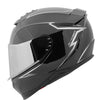 Casque Intégral de Moto Cruise Missile SS1660/Speed and Strength/argent, coté gauche