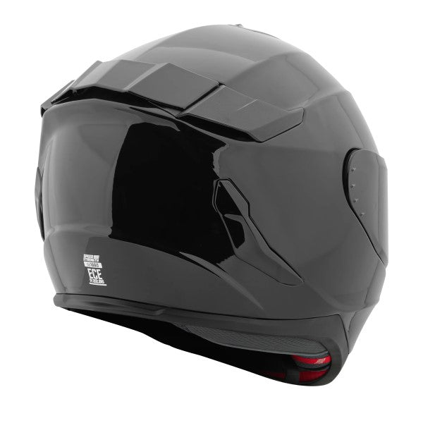 Casque Intégral de Moto Solid Speed SS1660/speed and Strength/ noir , arrière, coté droit