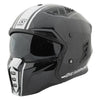 Casque Modulaire de Moto Soul Shaker SS2450/Speed and Strength/blanc et noir , de profil